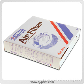 Industrial Folding Packaging Air Filter Box / Parts Box / Color Box
